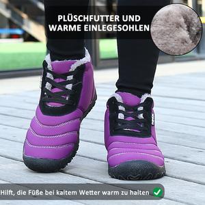 Große Größe Herren Streifen wasserdichte Plüsch Futter Streifen Stiefeletten