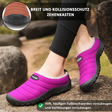 Lade das Bild in den Galerie-Viewer, Herren Plüschfutter Wasserdichter Stoff Slip On Soft Sole Casual Slipper
