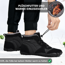 Lade das Bild in den Galerie-Viewer, Herren Outdoor High-Top Baumwollschuhe, Unisex Barfußschuhe Arbeitsschuhe, Schneestiefel, warm, plus samtverdickte Mittelrohr-Wander-Winterschuhe
