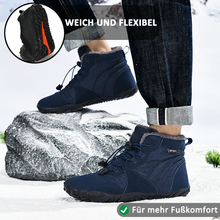 Lade das Bild in den Galerie-Viewer, Herren Outdoor High-Top Baumwollschuhe, Unisex Barfußschuhe Arbeitsschuhe, Schneestiefel, warm, plus samtverdickte Mittelrohr-Wander-Winterschuhe
