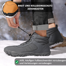 Lade das Bild in den Galerie-Viewer, Herren Barfußschuhe Winter Wasserdicht Trailrunning Schuhe Warm Gefüttert Winterschuhe Unisex Outdoor Schneestiefel Rutschfeste Winterstiefel
