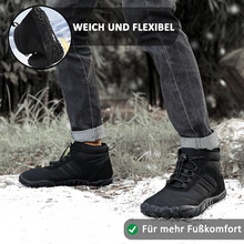 Lade das Bild in den Galerie-Viewer, Herren Barfußschuhe Winter Wasserdicht Trailrunning Schuhe Warm Gefüttert Winterschuhe Unisex Outdoor Schneestiefel Rutschfeste Winterstiefel
