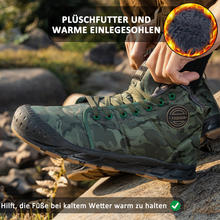 Lade das Bild in den Galerie-Viewer, Herren-Schneestiefel, warme Fleece-gemütliche rutschfeste Stiefeletten, Plüsch-bequeme Outdoor-Wanderschuhe, gefütterte Trekkingschuhe, Winter
