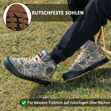 Lade das Bild in den Galerie-Viewer, Herren-Schneestiefel, warme Fleece-gemütliche rutschfeste Stiefeletten, Plüsch-bequeme Outdoor-Wanderschuhe, gefütterte Trekkingschuhe, Winter
