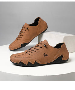 Handgefertigte hohe Stiefel aus Wildleder mit Klettverschluss, Beck-Schuhe für Herren, wasserdichte Leder-Freizeit-Sneaker, rutschfest, atmungsaktiv