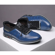Lade das Bild in den Galerie-Viewer, Herren Echtleder Hochwertige Gummiband Modedesign Solide Zähigkeit Bequeme Business-Schuhe
