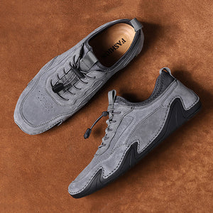 Herren Casual Hochwertige Echtleder Mode Atmungsaktive Loafer Outdoor Sneakers