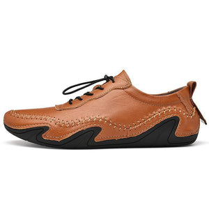 Herren sportlich atmungsaktivem Leder handgemachte Schuhe