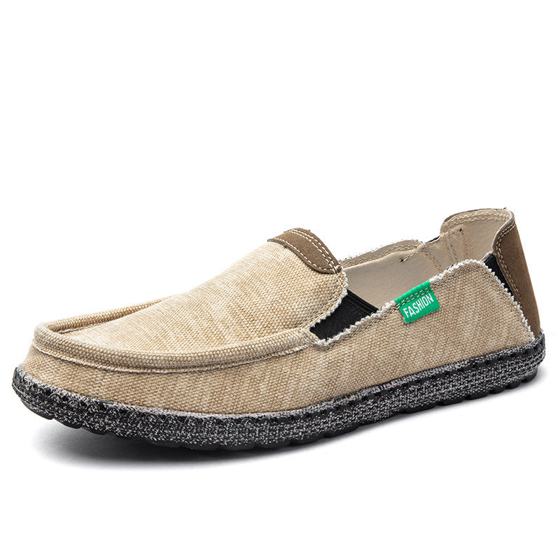 Herren Segeltuch Schuhe Slip on Deck Schuhe Casual Stoff Boot Schuhe rutschfeste Casual Loafer Flat Outdoor Sneakers