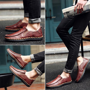 Herren Freizeitschuhe neue Ledersätze Füße Business Herrenschuhe British Trend Lederschuhe