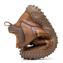 Lade das Bild in den Galerie-Viewer, Herren Leder Handnähte Atmungsaktive Weiche Sohle Toe Protected Casual Sports Boots
