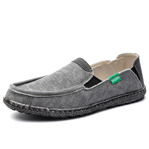 Herren Segeltuch Schuhe Slip on Deck Schuhe Casual Stoff Boot Schuhe rutschfeste Casual Loafer Flat Outdoor Sneakers