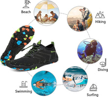 Lade das Bild in den Galerie-Viewer, Wasserschuhe Herren Damen Barfußschuhe Strand Schwimmschuhe Schnelltrocknende Aqua Socken Poolschuhe für Surf Yoga Wassergymnastik
