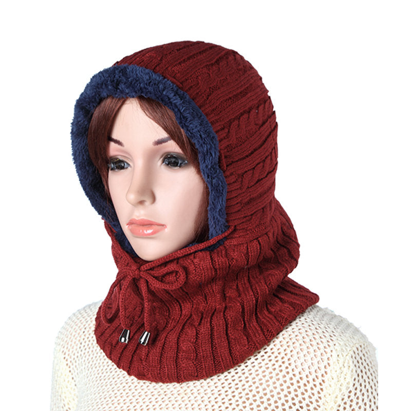 Frauen Männer Paare Mehrzweck Sturmhaube Gesichtsmaske Winter Strick Schal Skullies Mützen Hut Halswärmer