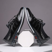 Lade das Bild in den Galerie-Viewer, Herren Echtleder Hochwertige Gummiband Modedesign Solide Zähigkeit Bequeme Business-Schuhe
