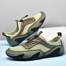 Lade das Bild in den Galerie-Viewer, Herren Sommermode Handmade Casual Atmungsaktive Mesh Flats Schuhe Slipper Mokassins Bequeme Fahrschuhe
