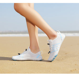 Damen Unisex Sommer Atmungsaktive Wasserschuhe Aquaschuhe Leicht Sportlich Barfußschuhe Rutschfest Outdoor Walking Minimalistisch